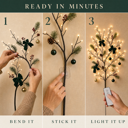 TwinkiNoel Glow Branch™ — Flexible Willow Light Branch